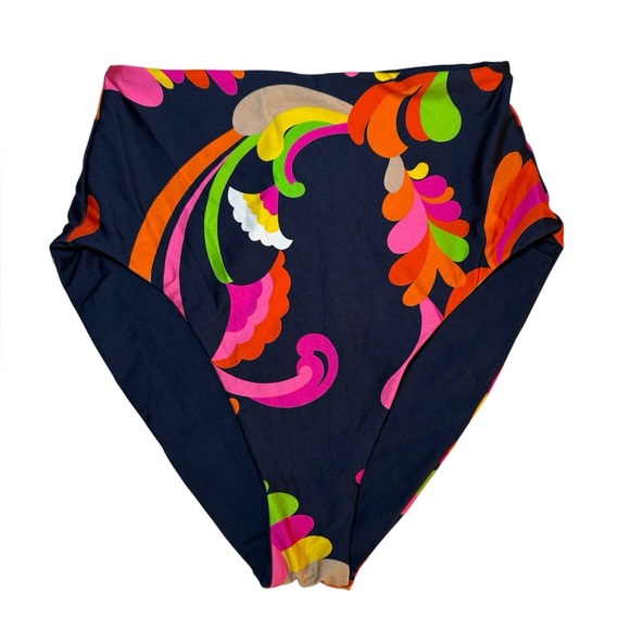 Trina Turk Women's Poolside High Waisted Bikini Bottom Only Size 8 - Picture 5 of 10